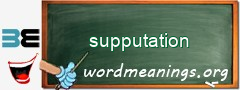 WordMeaning blackboard for supputation